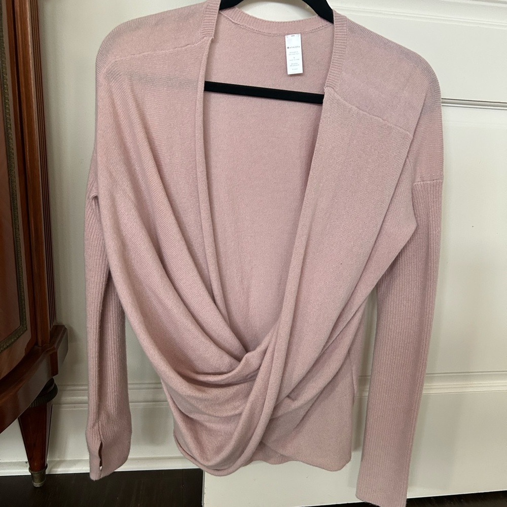Athleta Blush Pink Drape Cardigan